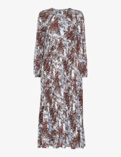 Whistles Leio Animal-pattern Woven Midi Dress