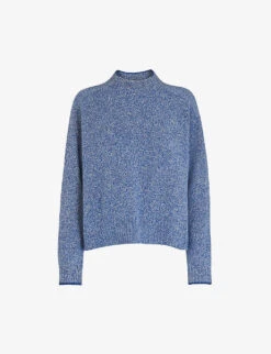 Whistles Flecked Funnel-neck Wool Jumper