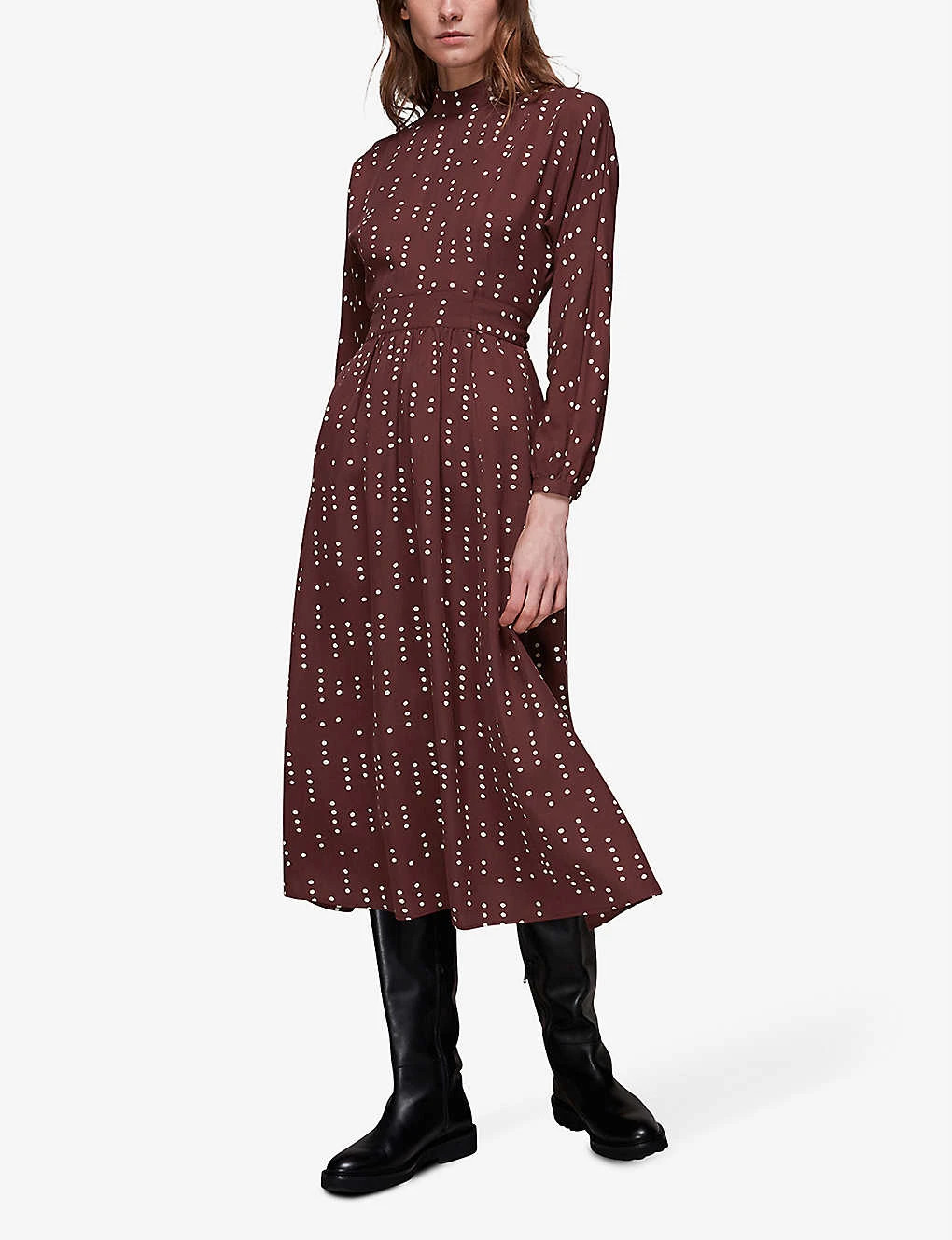 Whistles Theodora Dash Polka Dot Woven Dress 3 Whistles Theodora Dash Polka Dot Woven Dress - Image 3