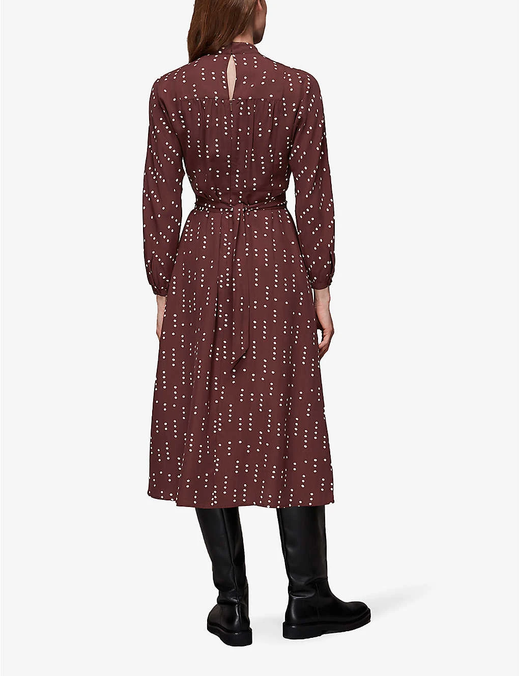 Whistles Theodora Dash Polka Dot Woven Dress 4 Whistles Theodora Dash Polka Dot Woven Dress - Image 4