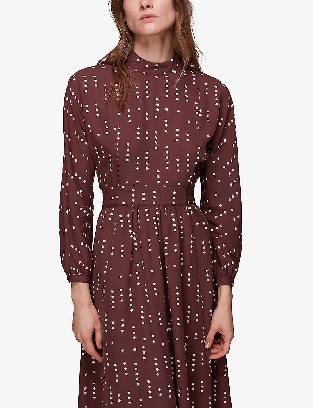 Whistles Theodora Dash Polka Dot Woven Dress 6 Whistles Theodora Dash Polka Dot Woven Dress - Image 6