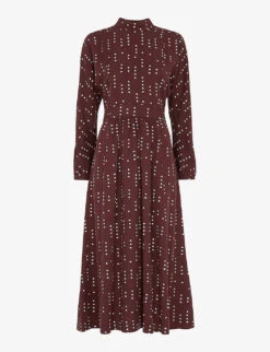 Whistles Theodora Dash Polka Dot Woven Dress