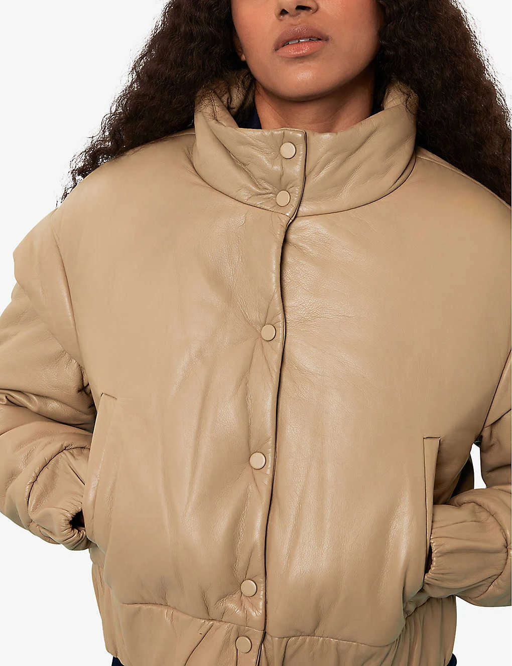 Whistles Finn Leather Puffer Jacket 5 Whistles Finn Leather Puffer Jacket - Image 5