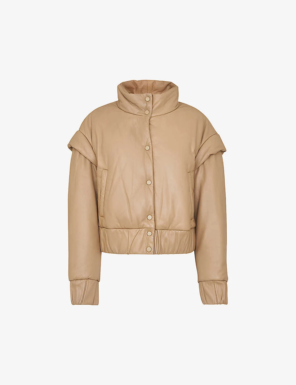 Whistles Finn Leather Puffer Jacket 1 Whistles Finn Leather Puffer Jacket