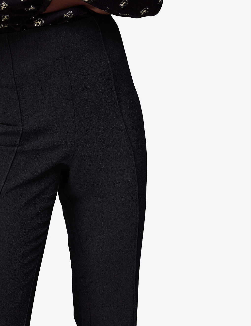 Whistles Melissa Kick-flare Crepe Trousers 6 Whistles Melissa Kick-flare Crepe Trousers - Image 6