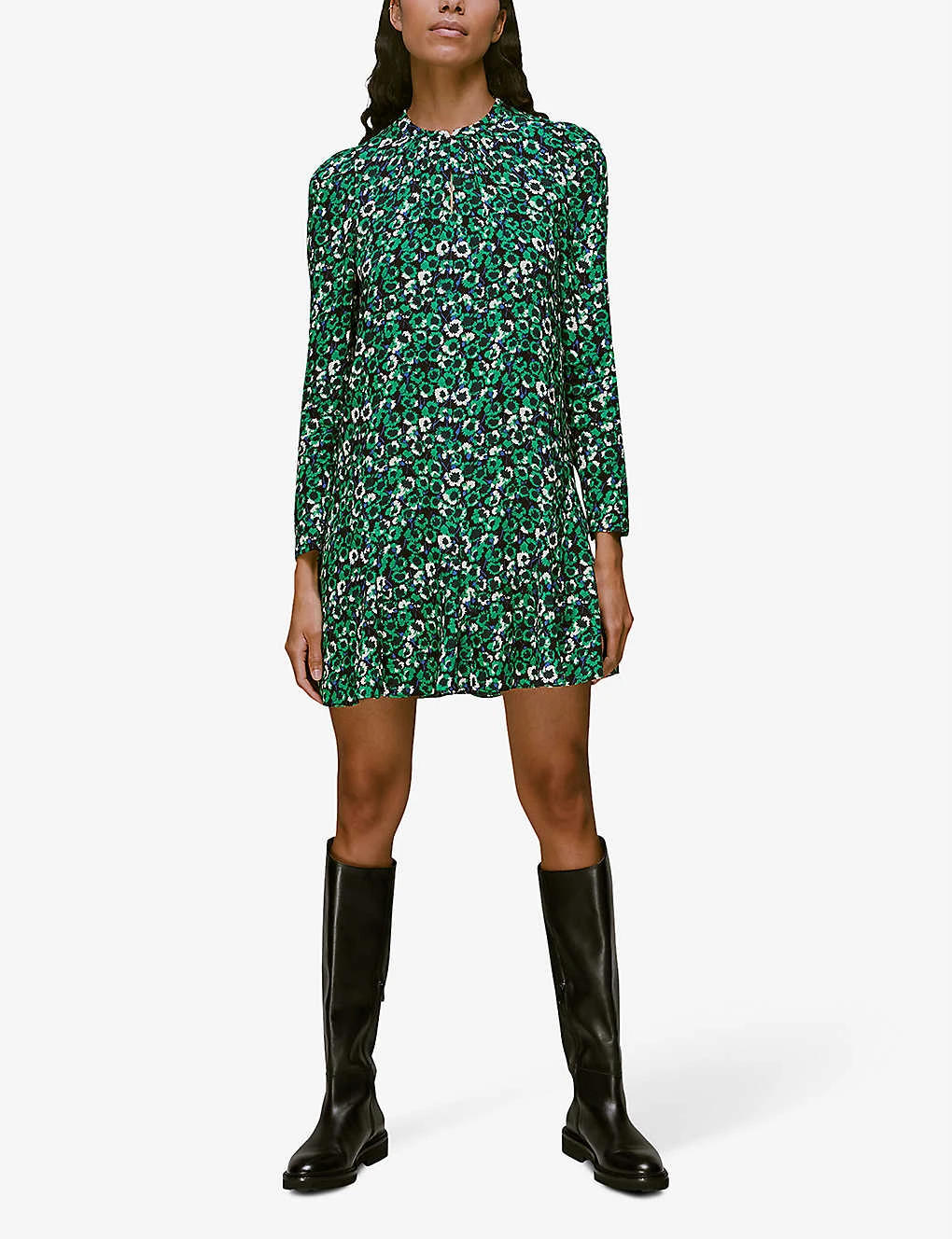Whistles Millie Floral-print Woven Mini Dress 2 Whistles Millie Floral-print Woven Mini Dress - Image 2