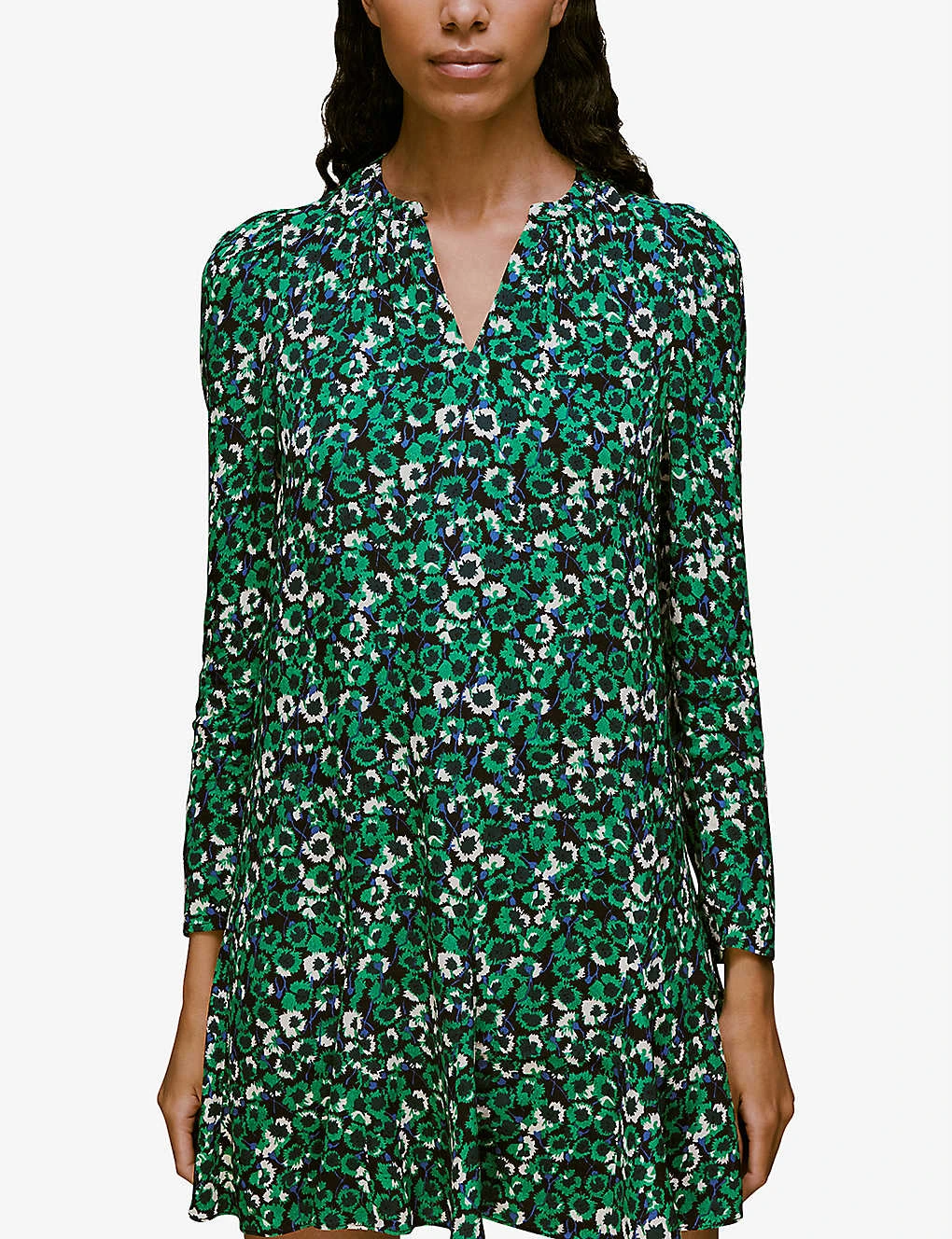 Whistles Millie Floral-print Woven Mini Dress 3 Whistles Millie Floral-print Woven Mini Dress - Image 3