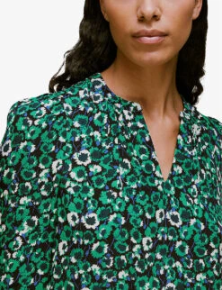 Whistles Millie Floral-print Woven Mini Dress 10 Whistles Millie Floral-print Woven Mini Dress -The Fashion Shop R03899991 MULTICOLOURED ALT04