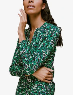 Whistles Millie Floral-print Woven Mini Dress 11 Whistles Millie Floral-print Woven Mini Dress -The Fashion Shop R03899991 MULTICOLOURED ALT05