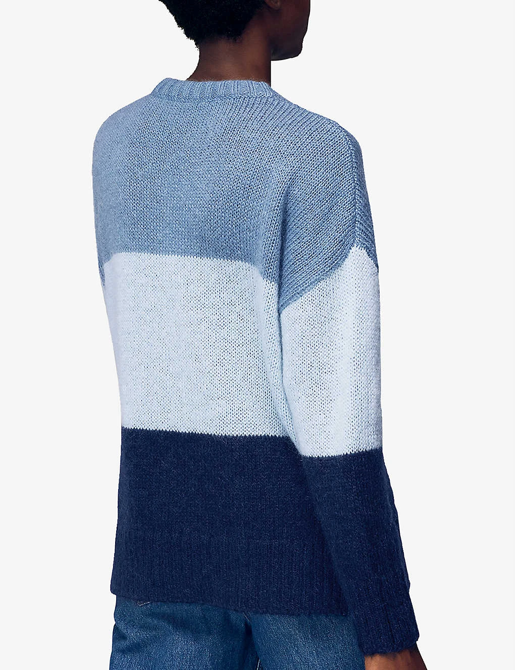 Whistles Colour-block Stripe-design Mohair Jumper 4 Whistles Colour-block Stripe-design Mohair Jumper - Image 4