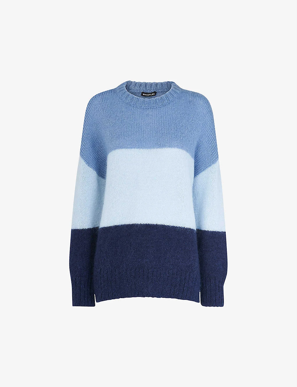 Whistles Colour-block Stripe-design Mohair Jumper 1 Whistles Colour-block Stripe-design Mohair Jumper