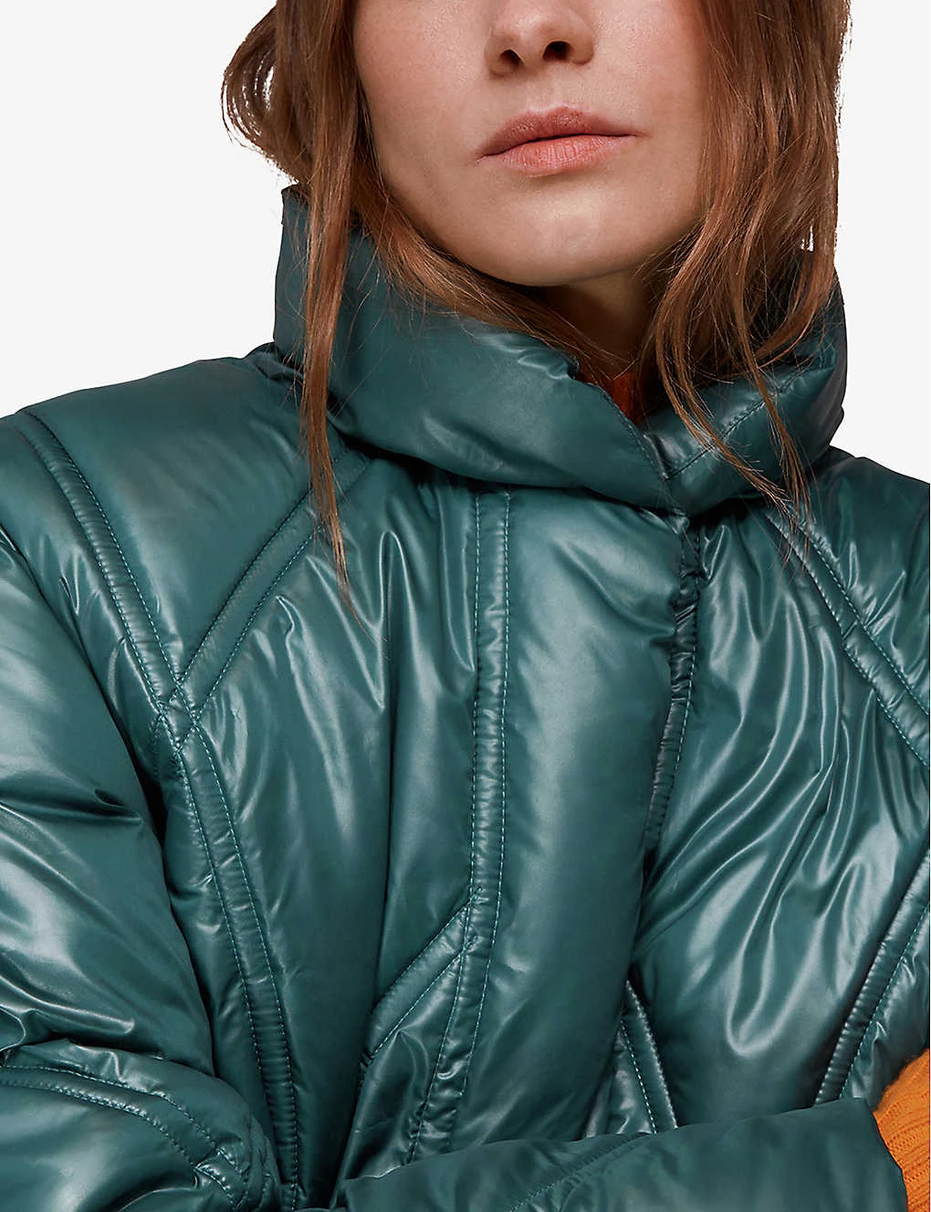 Whistles Elkie Quilted Glossy Shell Jacket 5 Whistles Elkie Quilted Glossy Shell Jacket - Image 5
