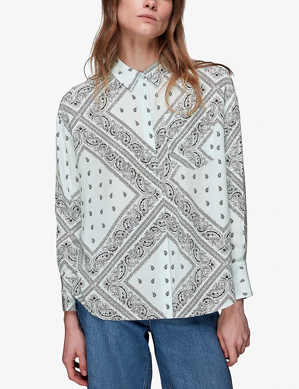 Whistles Bandana Print Oversized Woven Shirt 3 Whistles Bandana Print Oversized Woven Shirt - Image 3
