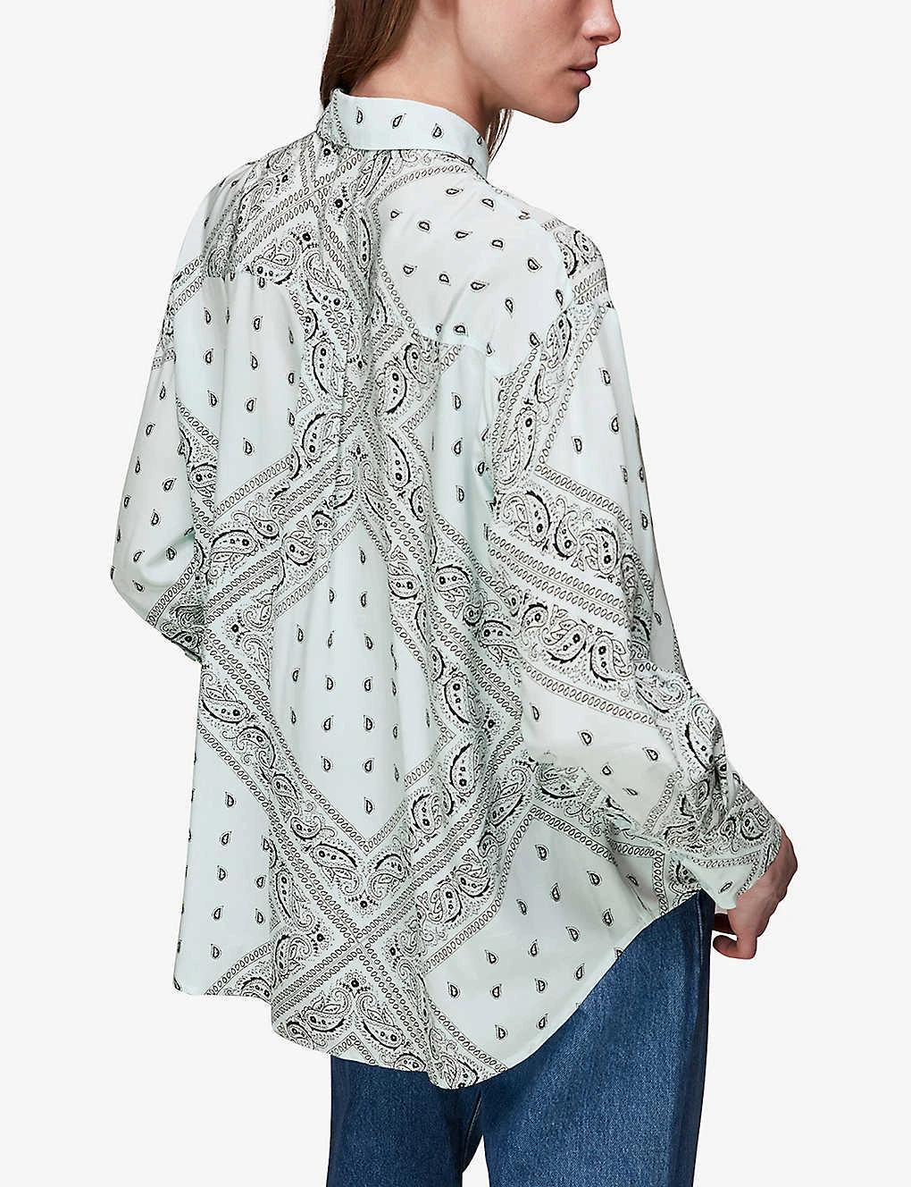 Whistles Bandana Print Oversized Woven Shirt 4 Whistles Bandana Print Oversized Woven Shirt - Image 4