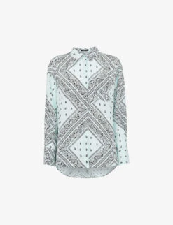 Whistles Bandana Print Oversized Woven Shirt