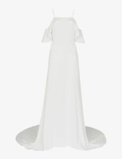 Whistles Esther Off-the-shoulder Crepe Wedding Dress