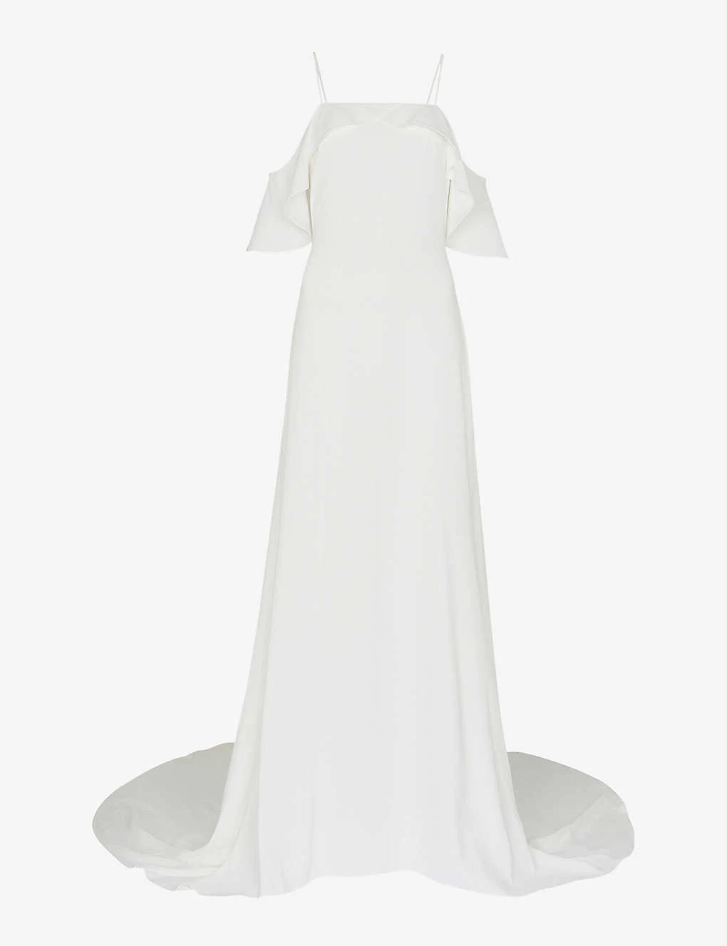 Whistles Esther Off-the-shoulder Crepe Wedding Dress 1 Whistles Esther Off-the-shoulder Crepe Wedding Dress