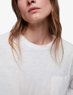 Whistles Dropped Shoulder Cotton-jersey Top 9 Whistles Dropped Shoulder Cotton-jersey Top -The Fashion Shop R03904906 WHITE ALT04