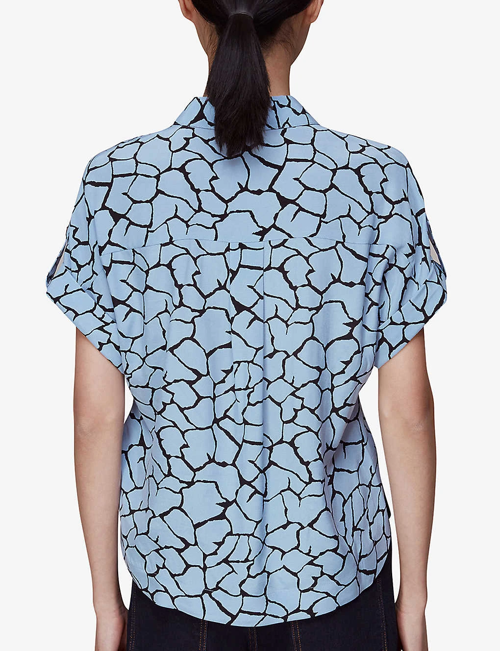 Whistles Giraffe Graphic-print Pocket-detail Woven Shirt 4 Whistles Giraffe Graphic-print Pocket-detail Woven Shirt - Image 4