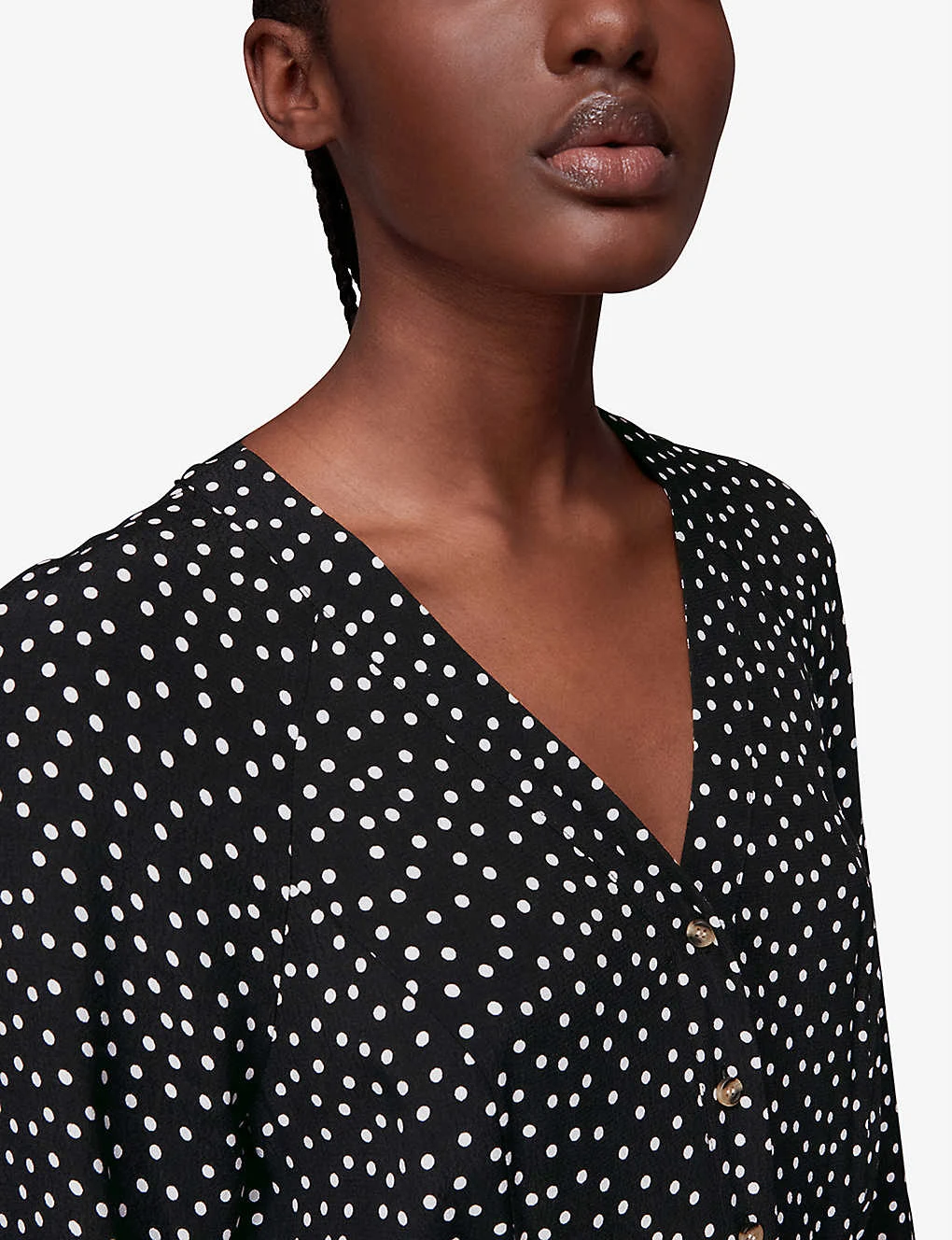 Whistles Lottie Spot-print Wide-leg Woven Jumpsuit 5 Whistles Lottie Spot-print Wide-leg Woven Jumpsuit - Image 5