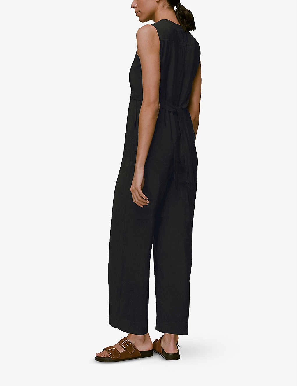 Whistles Josie Zip-front Woven Jumpsuit 3 Whistles Josie Zip-front Woven Jumpsuit - Image 3