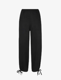 Whistles Tie-hem Relaxed-fit Woven Trousers
