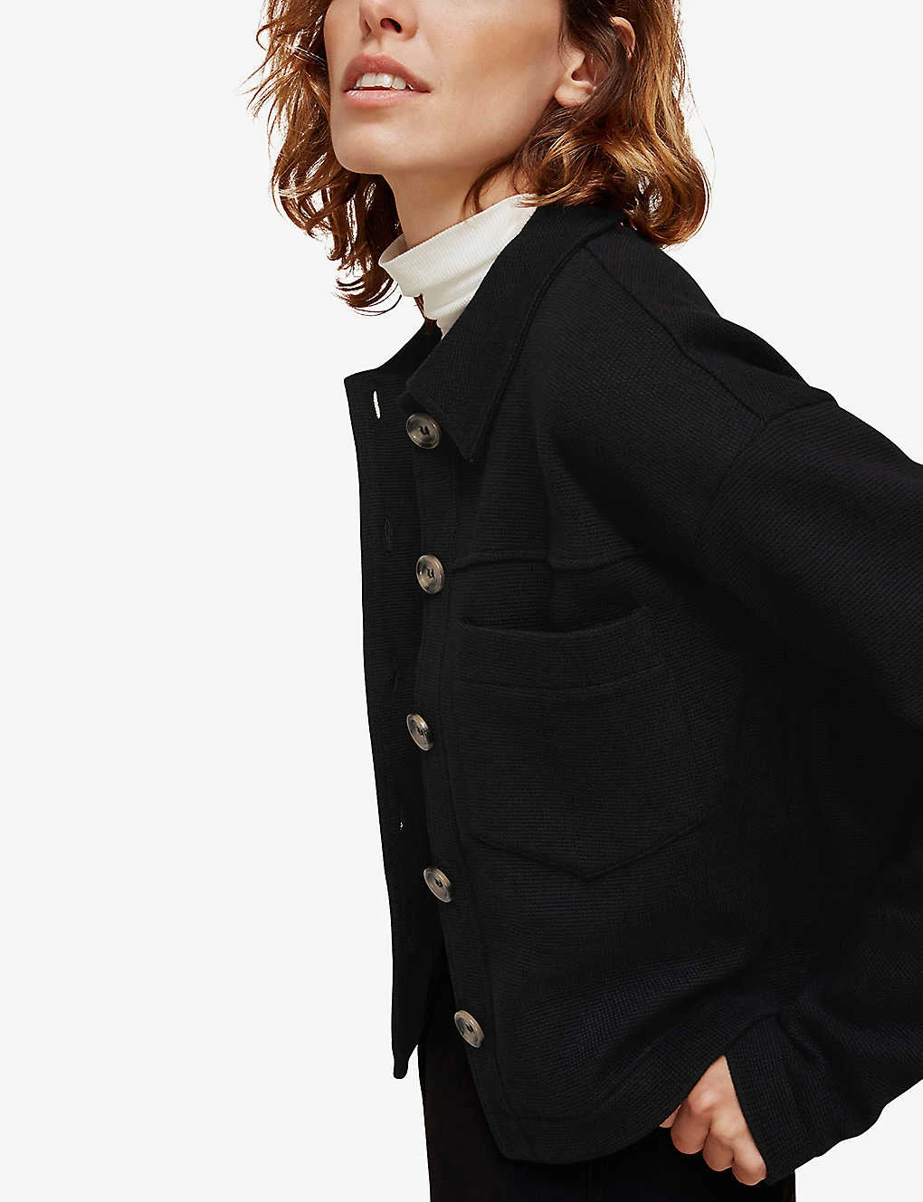 Whistles Utility Button-up Jersey Jacket 5 Whistles Utility Button-up Jersey Jacket - Image 5