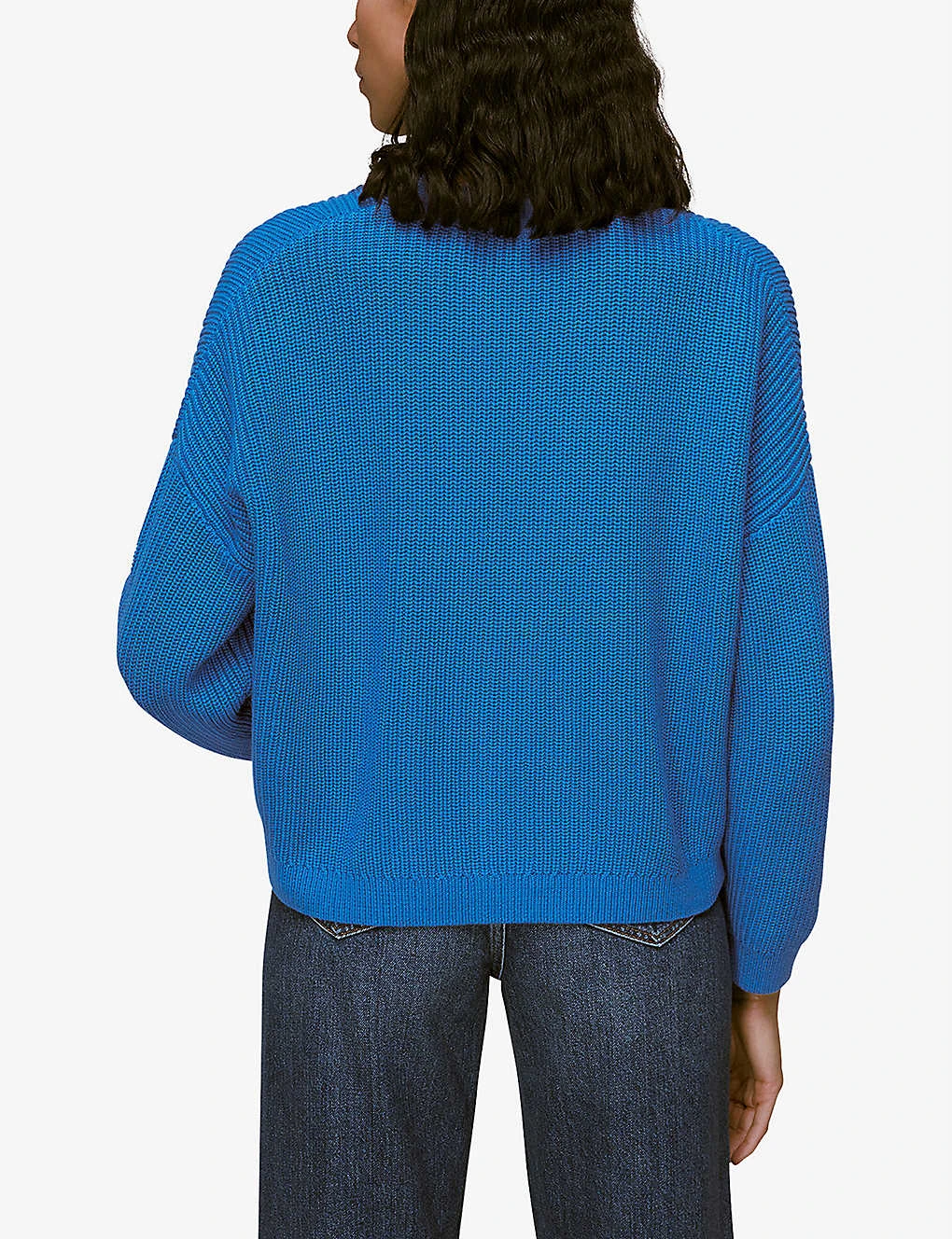 Whistles Mara V-neck Cotton Cardigan 4 Whistles Mara V-neck Cotton Cardigan - Image 4