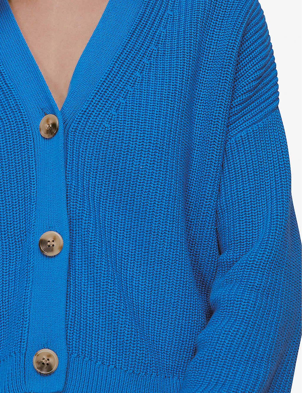 Whistles Mara V-neck Cotton Cardigan 5 Whistles Mara V-neck Cotton Cardigan - Image 5