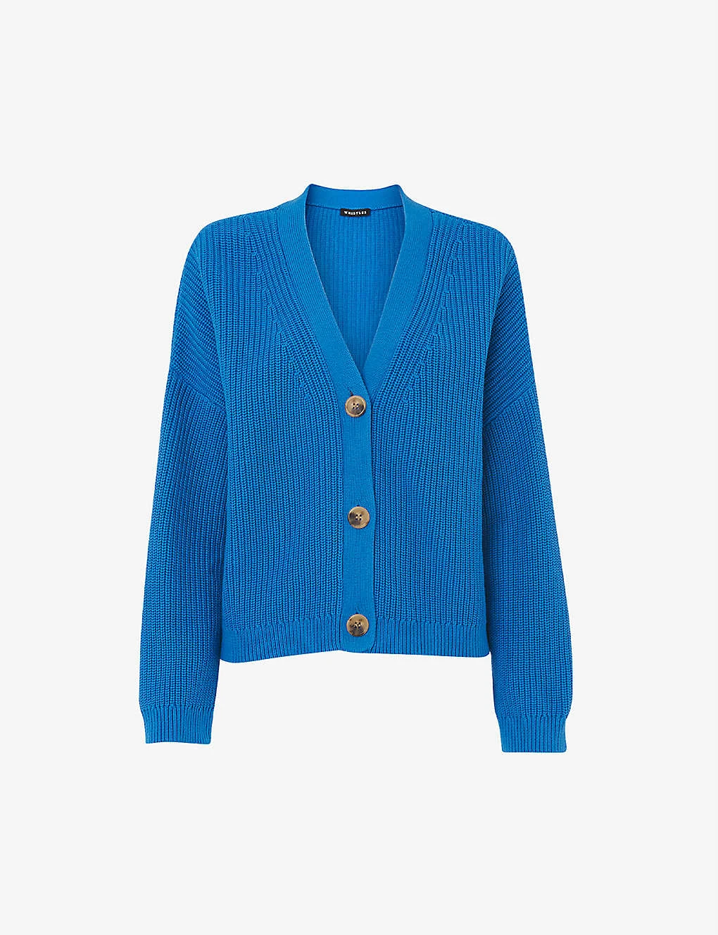 Whistles Mara V-neck Cotton Cardigan 1 Whistles Mara V-neck Cotton Cardigan