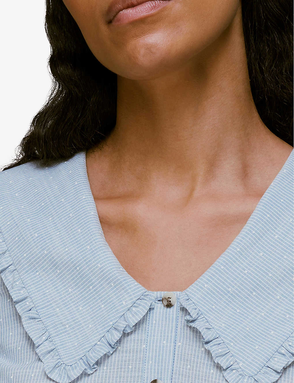 Whistles Oversized-collar Cotton Top 5 Whistles Oversized-collar Cotton Top - Image 5