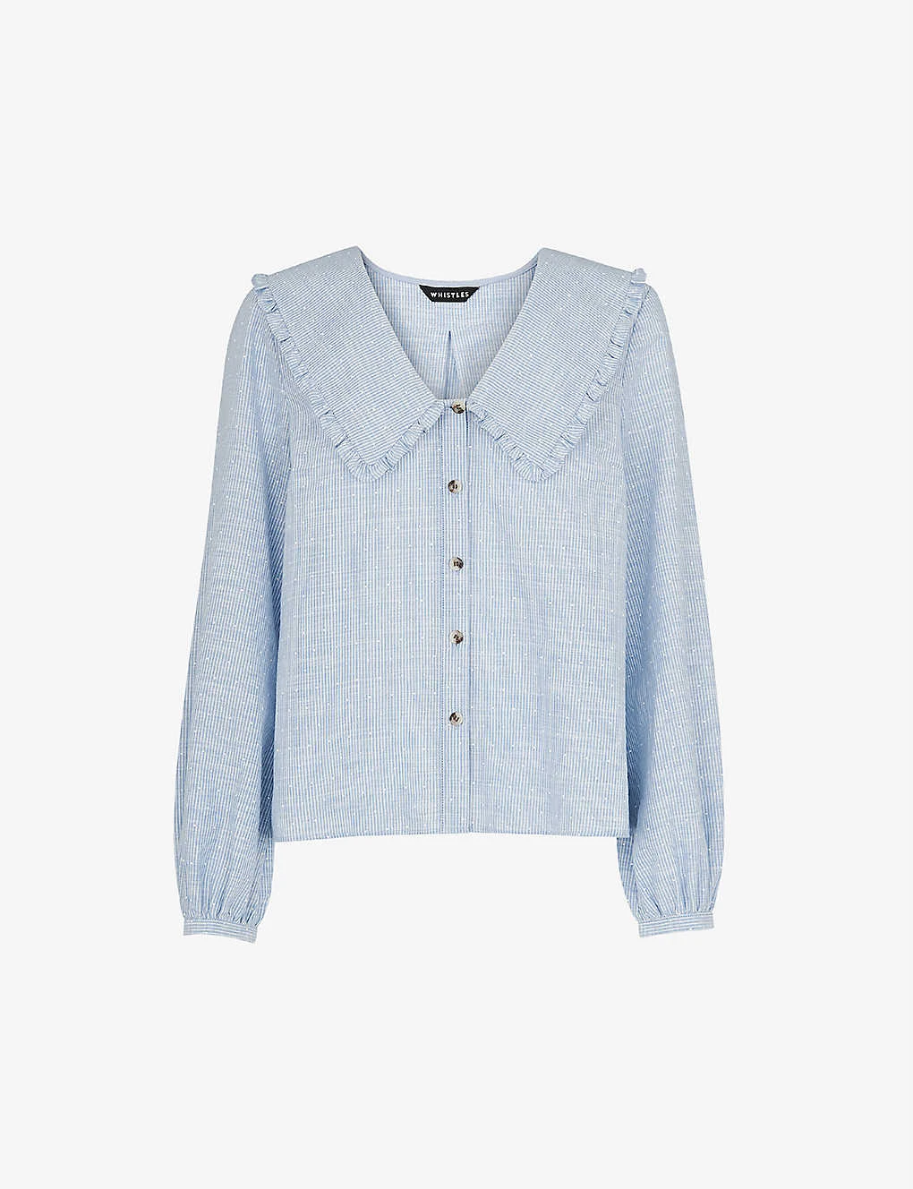 Whistles Oversized-collar Cotton Top 1 Whistles Oversized-collar Cotton Top