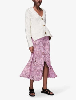 Whistles Bandana-print Woven Midi Skirt 7 Whistles Bandana-print Woven Midi Skirt -The Fashion Shop R03918367 MULTICOLOURED ALT02