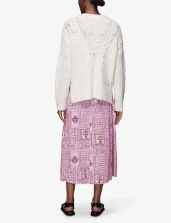 Whistles Bandana-print Woven Midi Skirt 8 Whistles Bandana-print Woven Midi Skirt -The Fashion Shop R03918367 MULTICOLOURED ALT03