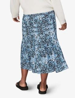 Whistles Hyena Spot-print Tiered Woven Midi Skirt 6 Whistles Hyena Spot-print Tiered Woven Midi Skirt -The Fashion Shop R03918791 MULTICOLOURED ALT02