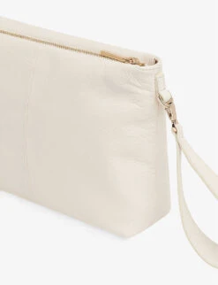Whistles Avah Leather Clutch Bag -The Fashion Shop R03919734 CREAM ALT02