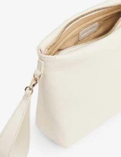 Whistles Avah Leather Clutch Bag -The Fashion Shop R03919734 CREAM ALT03