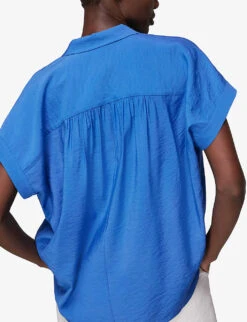 Whistles Nicola Button-through Woven Shirt 8 Whistles Nicola Button-through Woven Shirt -The Fashion Shop R03920209 BLUE ALT03