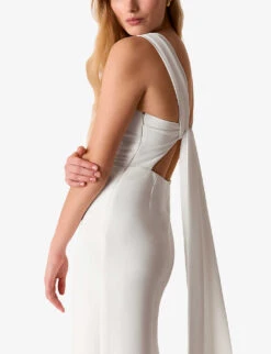 Whistles Thelma Wide-leg Woven Wedding Jumpsuit 8 Whistles Thelma Wide-leg Woven Wedding Jumpsuit -The Fashion Shop R03920210 CREAM ALT02