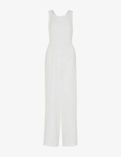 Whistles Thelma Wide-leg Woven Wedding Jumpsuit