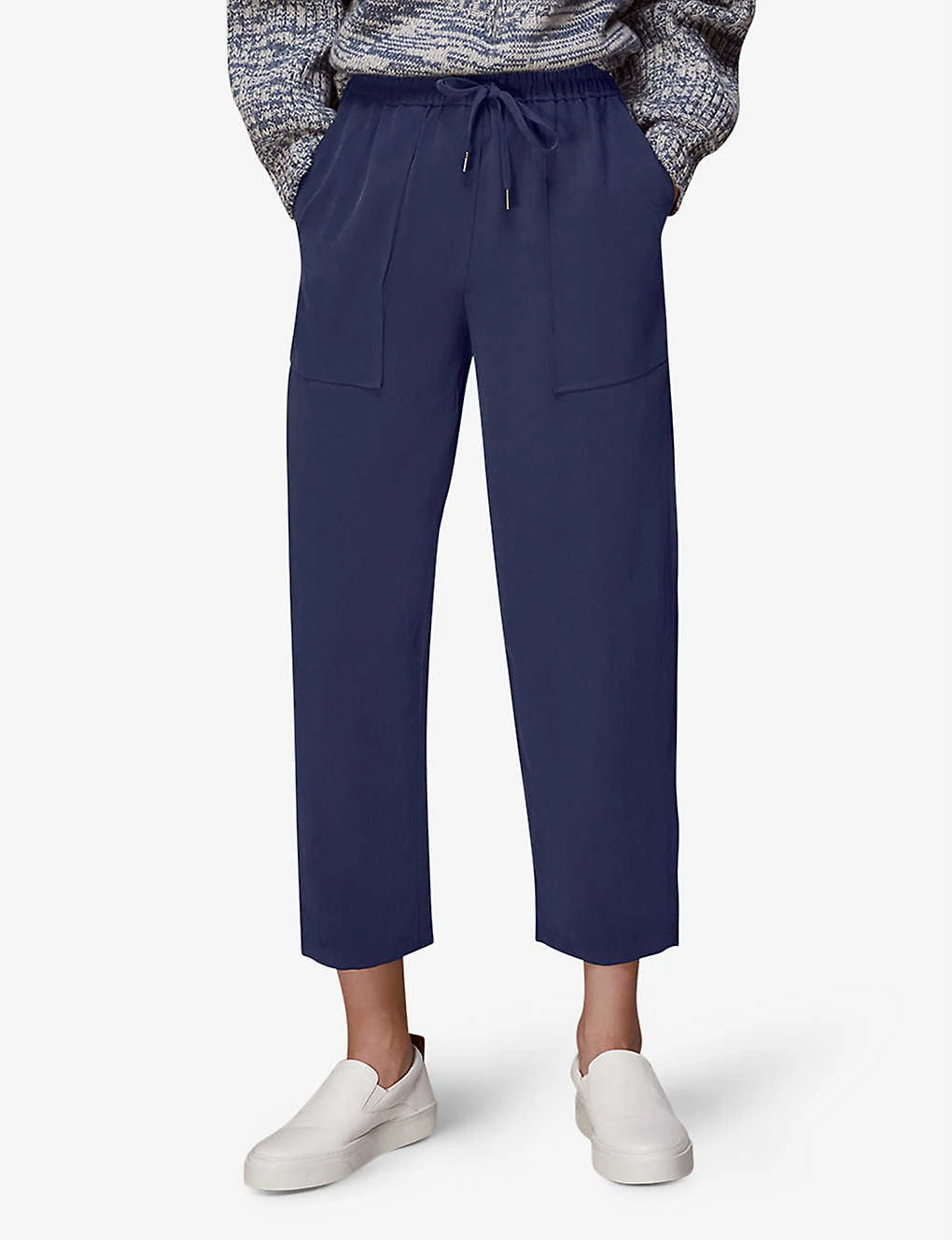 Whistles Madison Elasticated-waist Pocket-detail Woven Trousers 3 Whistles Madison Elasticated-waist Pocket-detail Woven Trousers - Image 3