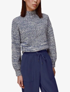 Whistles Madison Elasticated-waist Pocket-detail Woven Trousers 11 Whistles Madison Elasticated-waist Pocket-detail Woven Trousers -The Fashion Shop R03923368 NAVY ALT05