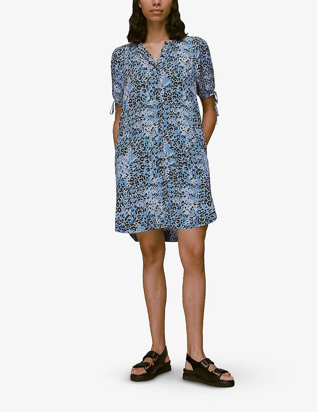 Whistles Hyena Spot Leopard-print Woven Dress 2 Whistles Hyena Spot Leopard-print Woven Dress - Image 2