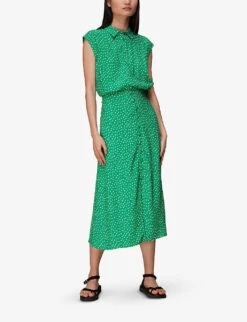 Whistles Spot-print Sleeveless Crepe Shirt 7 Whistles Spot-print Sleeveless Crepe Shirt -The Fashion Shop R03932552 MULTICOLOURED ALT02