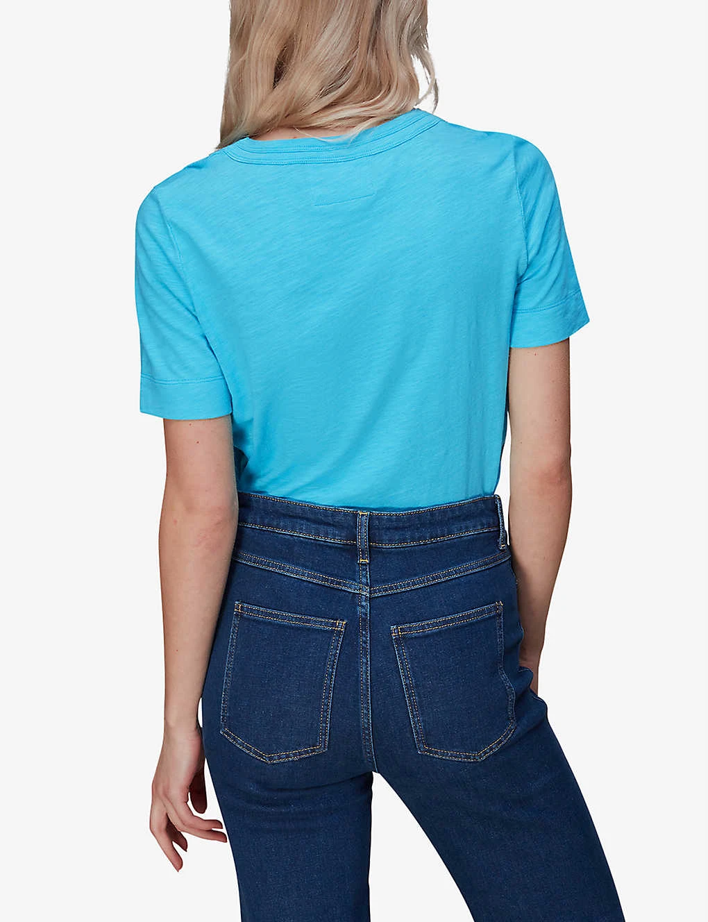 Whistles Rosa Double-trim Cotton-jersey T-shirt 4 Whistles Rosa Double-trim Cotton-jersey T-shirt - Image 4