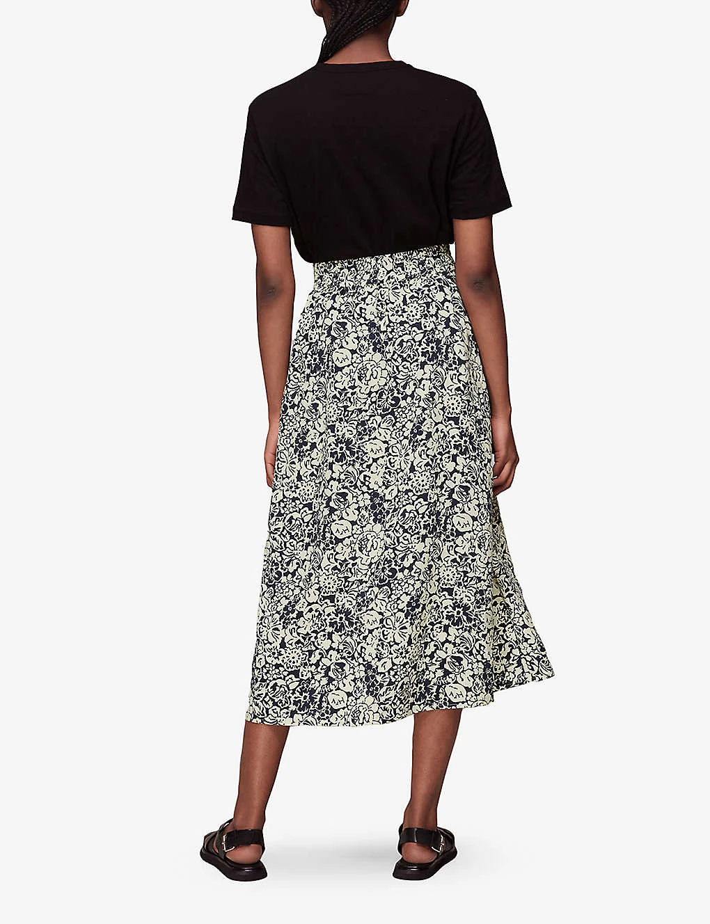 Whistles Floral-print Woven Midi Skirt 3 Whistles Floral-print Woven Midi Skirt - Image 3