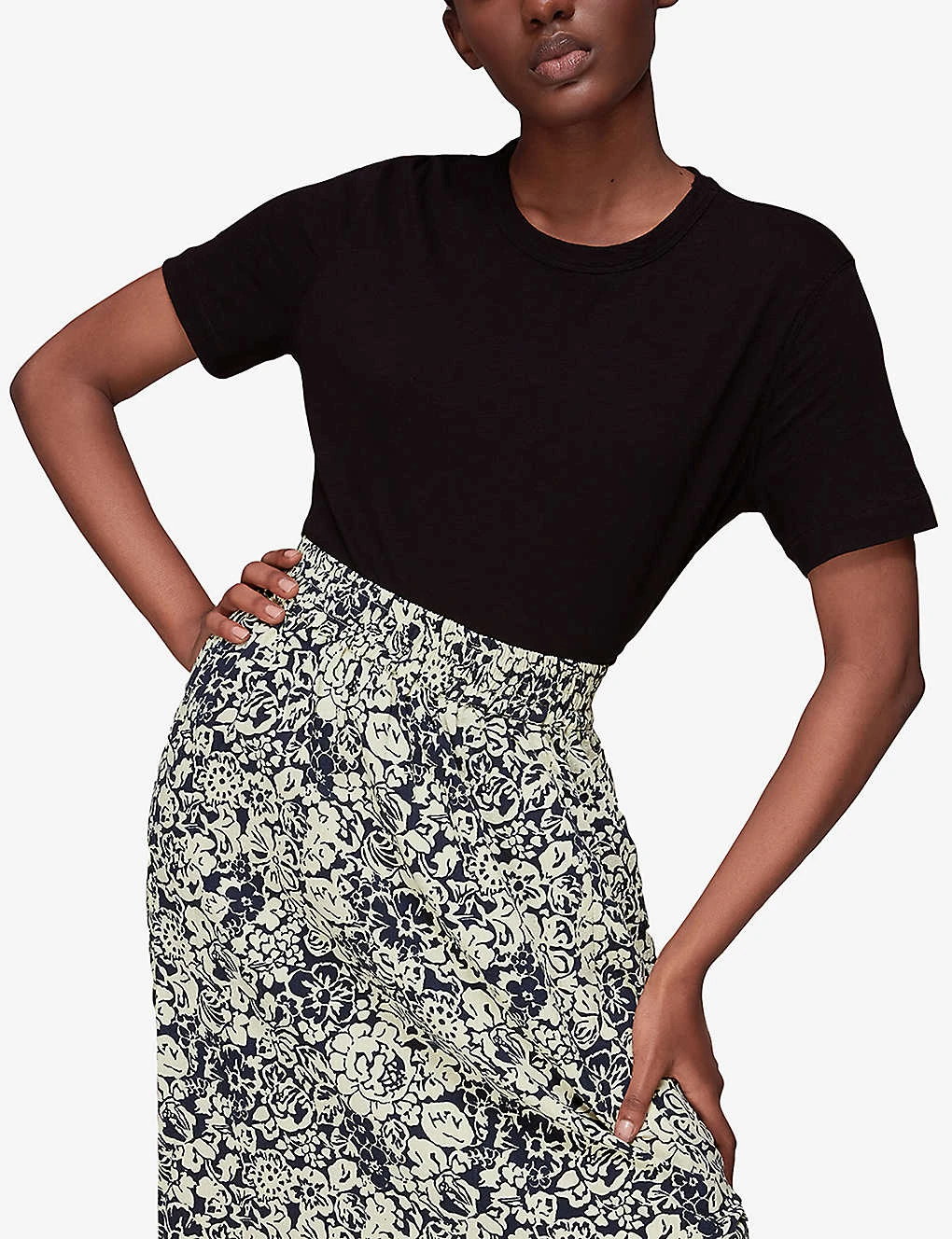 Whistles Floral-print Woven Midi Skirt 4 Whistles Floral-print Woven Midi Skirt - Image 4