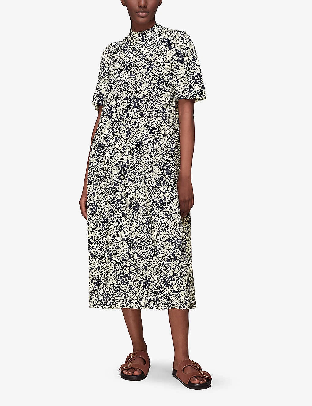 Whistles Floral-print Woven Midi Dress 2 Whistles Floral-print Woven Midi Dress - Image 2