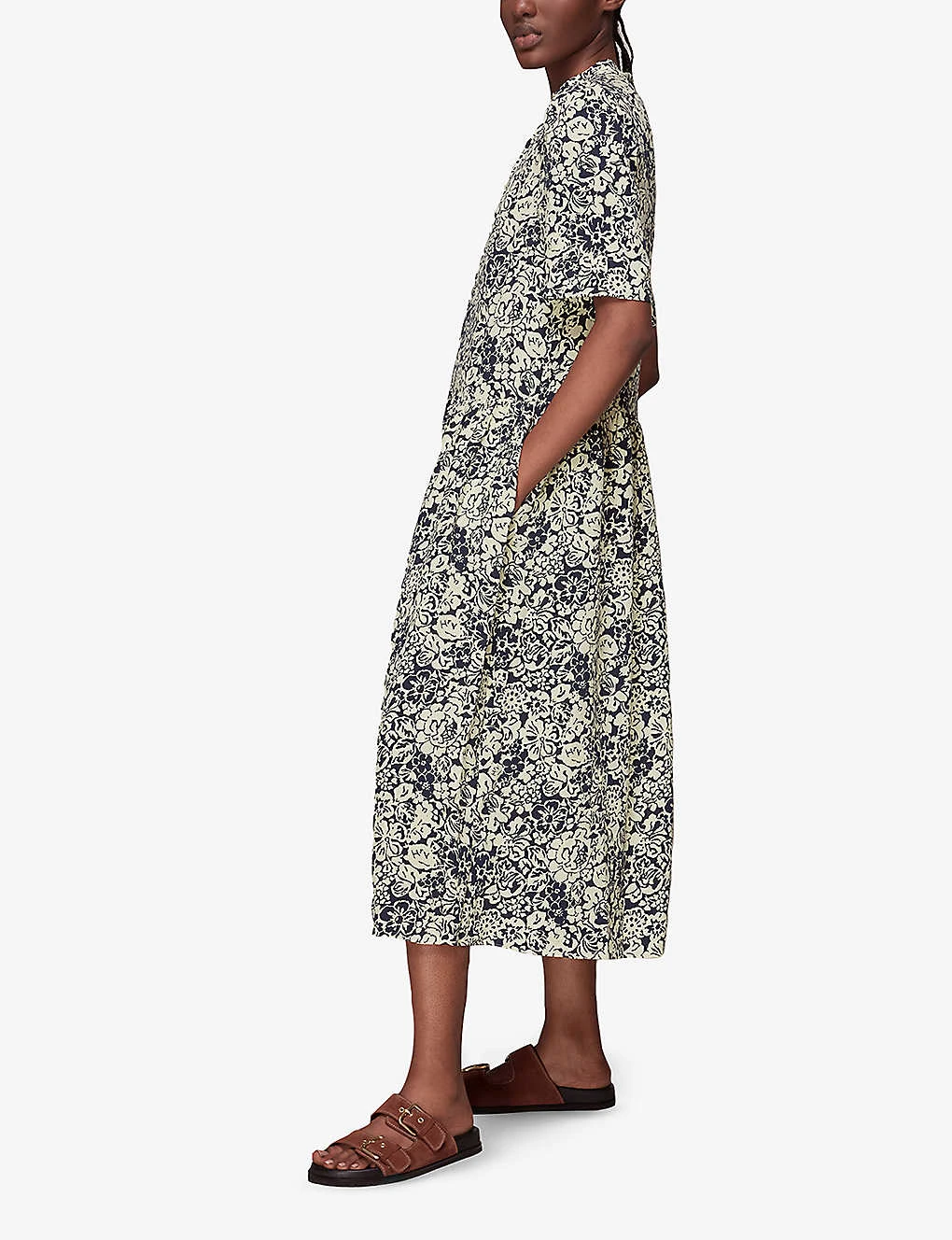 Whistles Floral-print Woven Midi Dress 3 Whistles Floral-print Woven Midi Dress - Image 3