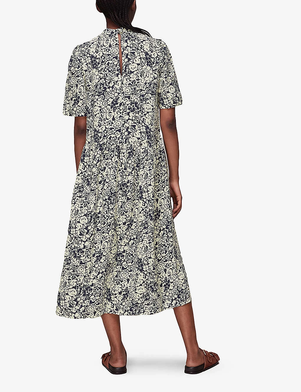 Whistles Floral-print Woven Midi Dress 4 Whistles Floral-print Woven Midi Dress - Image 4